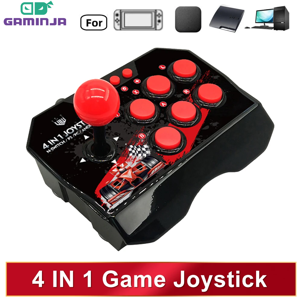 Arcade Vibes - GAMINJA 4-in 1Game Joystick With 3M