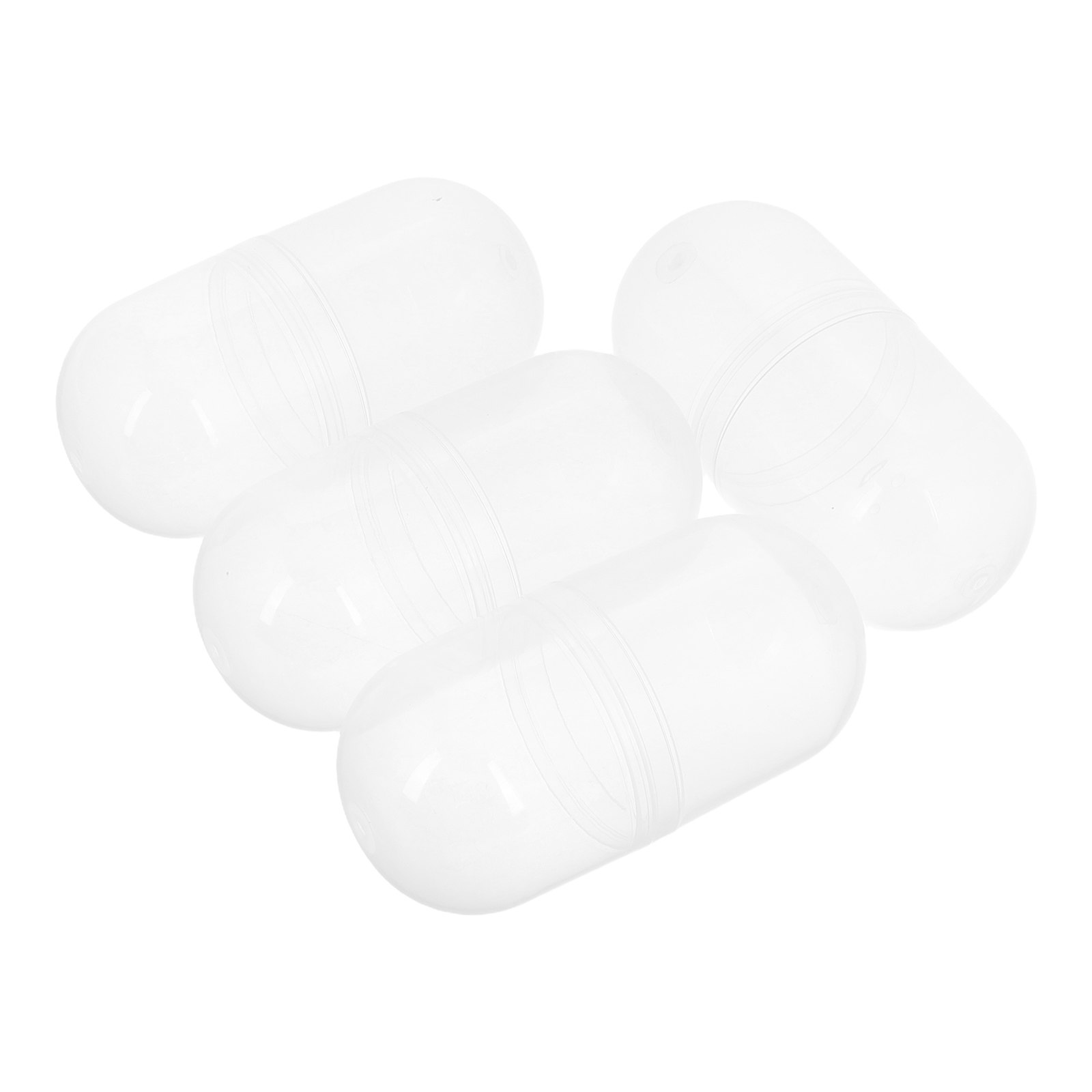 Prize Capsule Toy Machine - 4Pcs Clear Fillable Gumball Machine Prize
